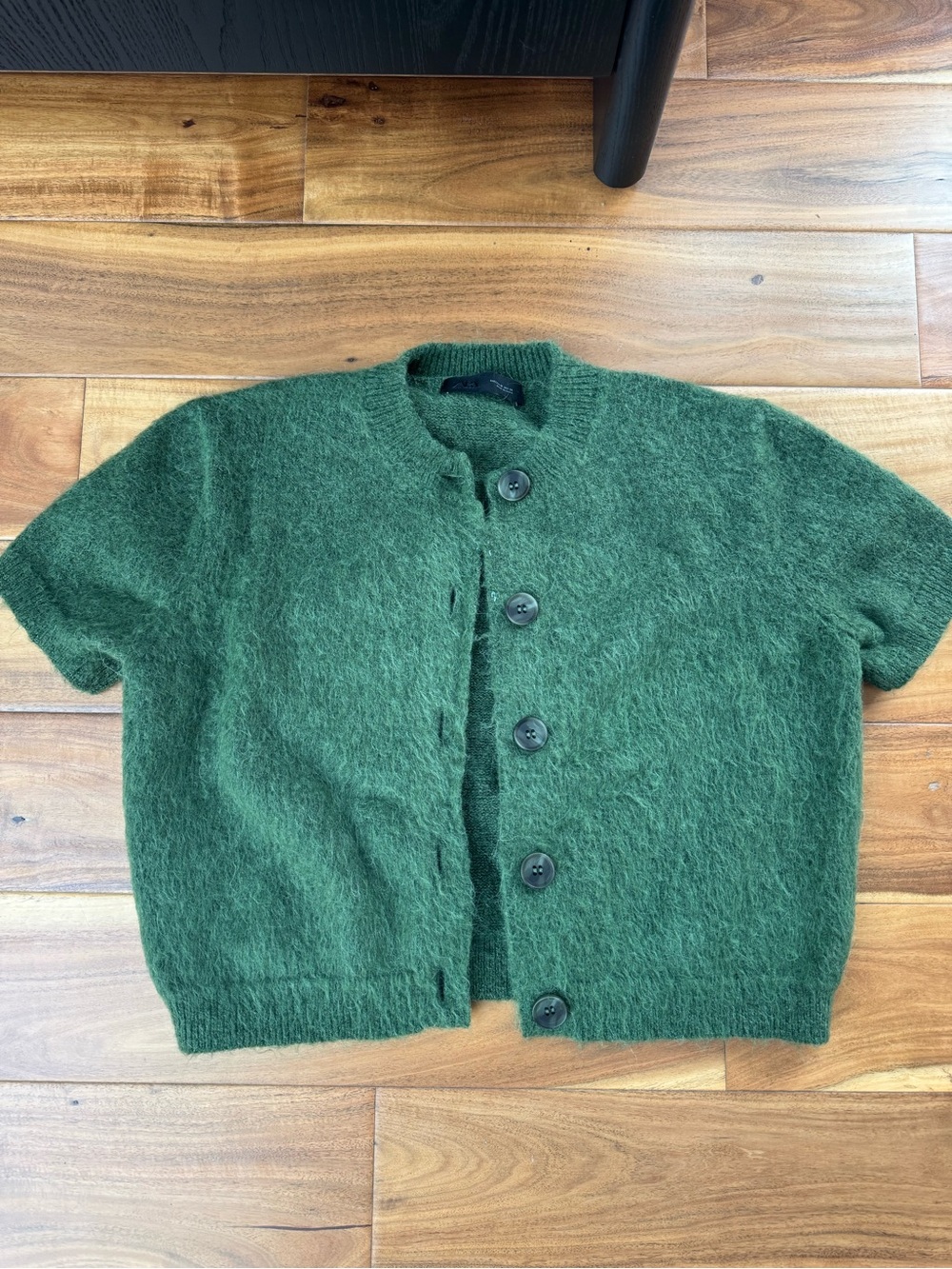 Zara knit short sleeve cardigan